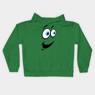 funny cute cartoon face Kids Hoodie